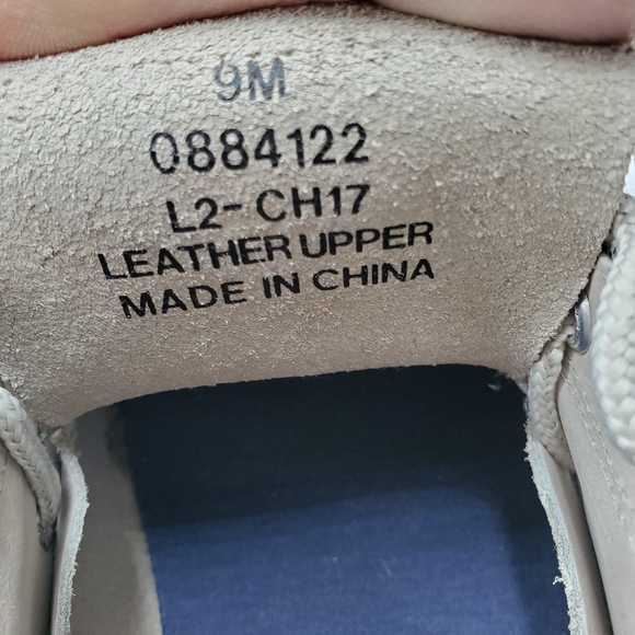 Sperry Top Sider Tan White Boat Shoes Mens sz 9M - Picture 4 of 8